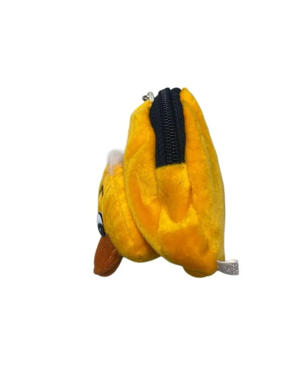 Duck Plush Coin Purse Keychain Cute Kawaii Zipper Change Pouch Yellow Animal Kid